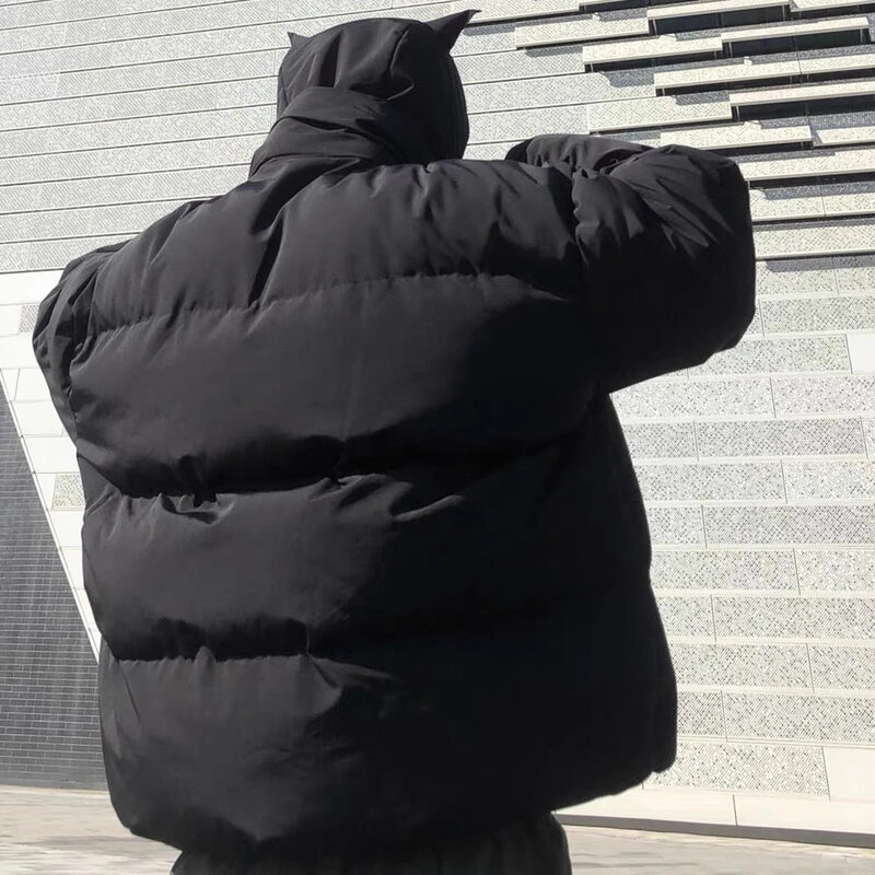 Куртка-пуховик Мужская зимняя на молнии с капюшоном и длинным рукавом