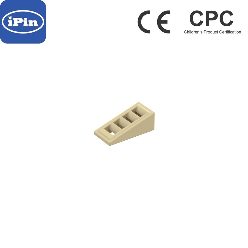 Part ID : 61409 Part Name: Slope 18° 2 x 1 x 2/3 with 4 Slots Category : Bricks Sloped