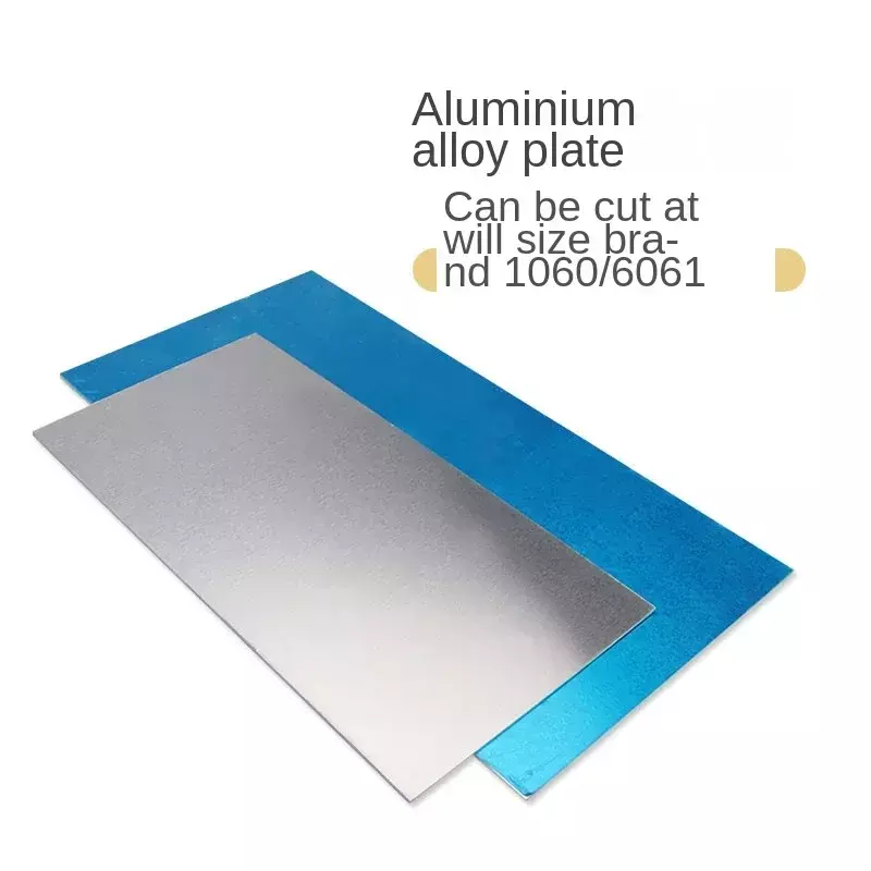Placa plana de aluminio 1060, piezas de maquinaria de aluminio puro personalizable, aplicación eléctrica, 0,2/0,5/1/2/3/4/5/6/8/10mm