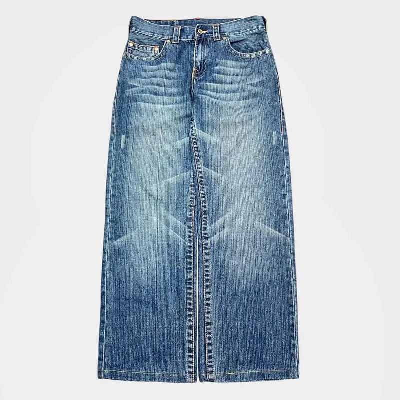Jeans casual com estampa de letras, calça jeans feminina, retrô e reta, hip-hop, harajuku, casal solto, y2k, novo, 2021