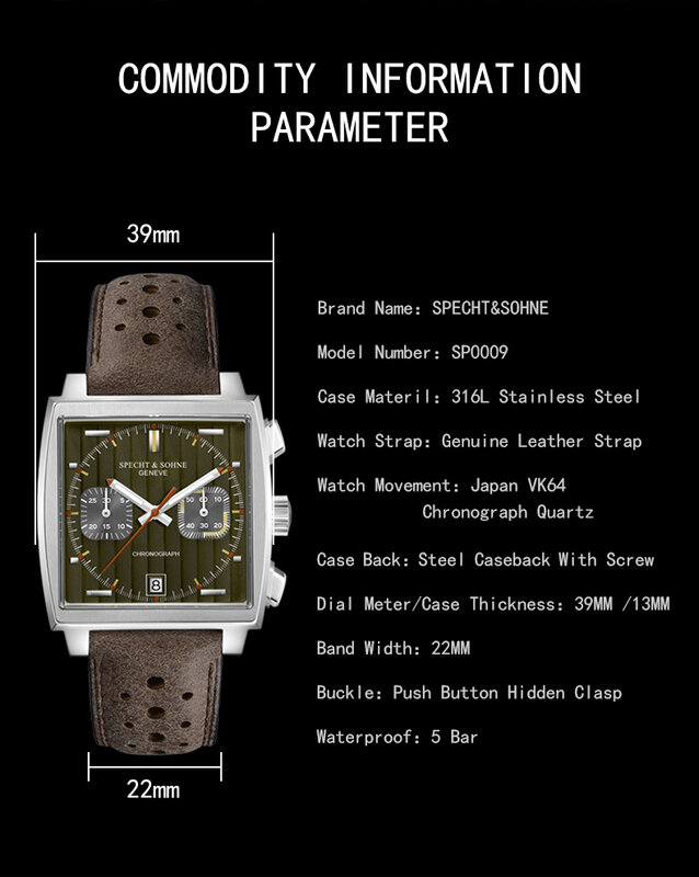 Relojes de cuarzo japoneses de marca de lujo para hombre, cronógrafo de estilo de carreras, reloj de pulsera de cuero de acero informal de negocios, nuevo