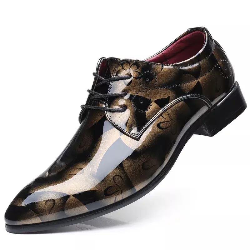 Туфли мужские из пу кожи, классическая повседневная дышащая деловая обувь, на шнуровке, черные, большие размеры
