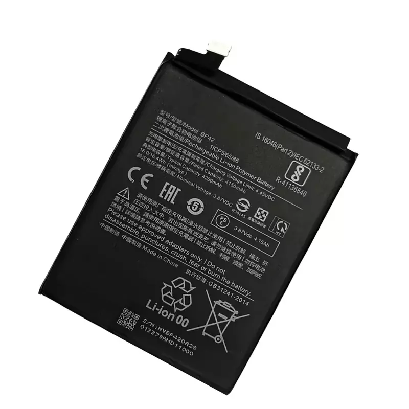 100% Original Battery For Xiaomi Mi 11 Lite BP42 Genuine Replacement Phone Battery Batteries Bateria 4250mAh With Tools