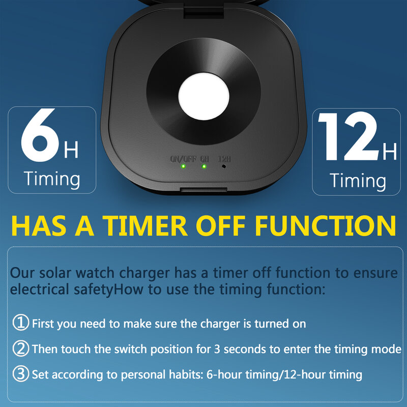 JIANDUN zasilana energią słoneczną szybka ładowarka do zegarków Eco Solar Reloj Hombre Solar Pad Power Smart Watch, funkcja odliczania czasu