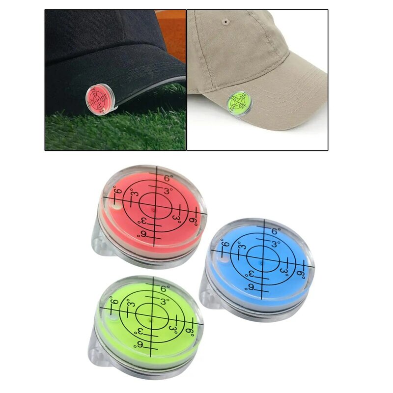 Golf Ball Marker Golf Hat Clip Outdoor Sports Golf Course Accessories Compact Golfer Gift Cap Clip with Ball Marker Putting Aid