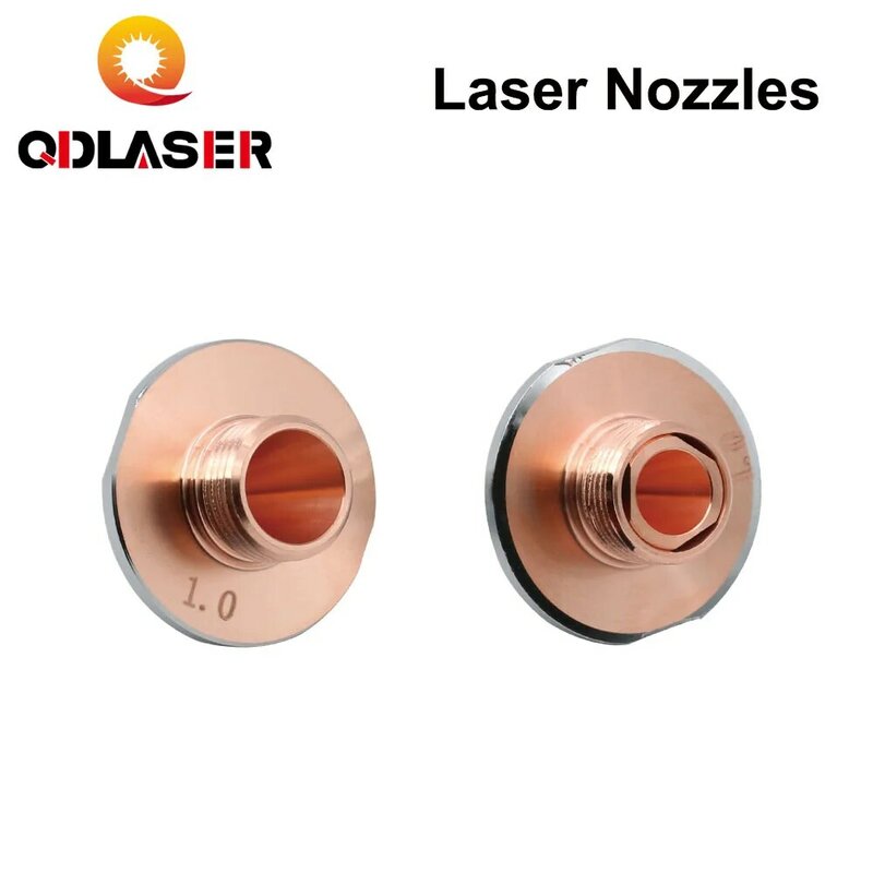 QDLASER-boquilla de corte de fibra óptica para cabezal láser, pieza de una sola capa, doble capa, diámetro de 25mm, calibre H20 M12, 0,8-4,0mm