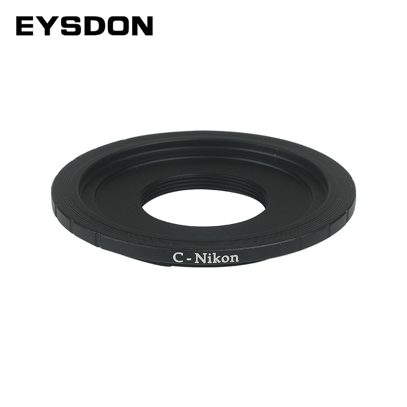 EYSDON Objektiv Mount Adapter C zu Nikon Konverter Kompatibel mit C-Mount CCTV/Cine Linsen auf Nikon F-Mount Kameras