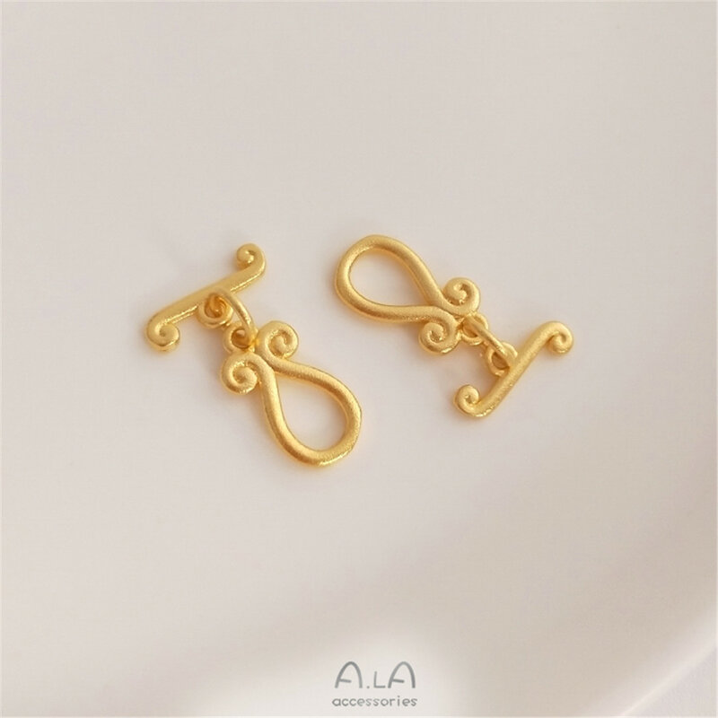 Bracelet et collier faits à la main avec nœud en or et sable, accessoires OT, petite fleur, bijoux à bricoler soi-même, connexion