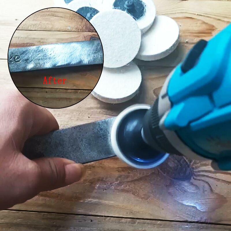 2 Inch Quick Change Polishing Discs 50 Pcs with 1/4'' Holder for Polishing  Stainless Steel Non-ferrous Materials and Alloys