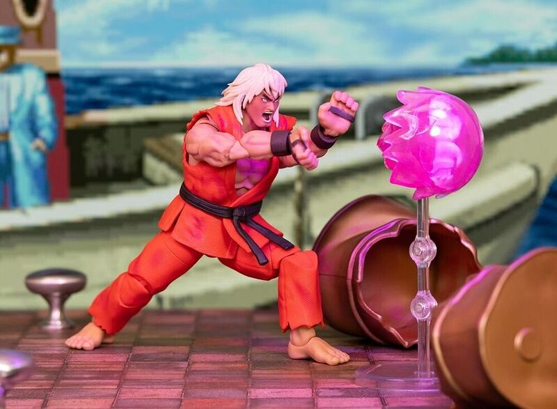 JADA Street Fighter Action Figure, Ken violento original, Presente Toy Collectible, SDCC, 2024