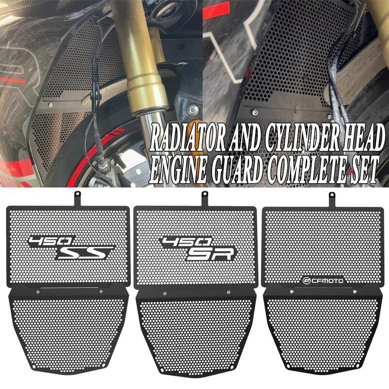 Motorfiets Radiator Grille Cover 450 Sr Ss SR-S Voor Cfmoto Cf Moto 450sr 2022 2023 24 Cilinder Motor Guard Set Protector