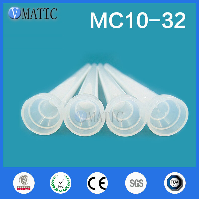 送料無料樹脂スタティックミキサー MC10-32 混合ノズルデュオパックエポキシ (白コア)