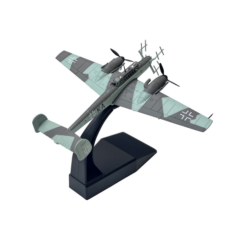 Modèle d'avion de chasse allemand Messerschmidt BF110 pour garçon, avion en métal moulé sous pression, jouet cadeau d'anniversaire, échelle 100, WWII, 1: 1/100