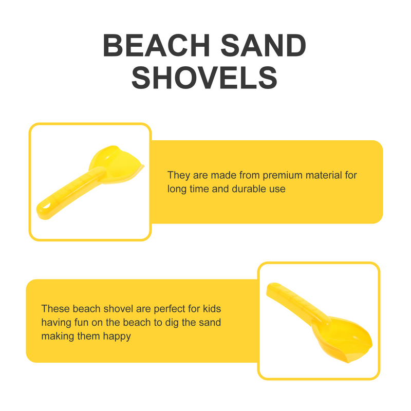 Palas de playa pequeñas para niños, juguetes de arena, excavación de plástico al aire libre a granel, 12 piezas