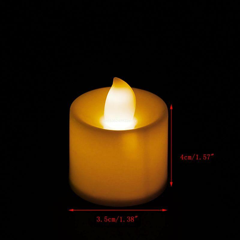 Realistic and Bright Flickering Bulb Operated Flameless LED Tea Light for Home Decoration Outdoor Durable Tool
