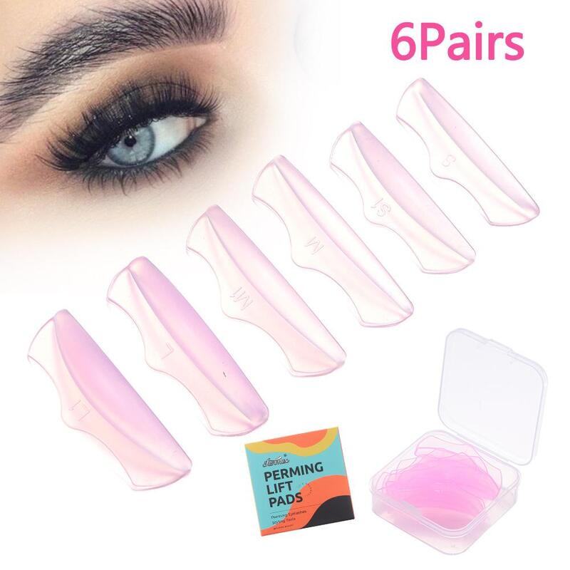 6Pairs Applicator Tools Silicone Eyelash Perm Pad Reusable Eyelash Lifting Kit Eye Lashes DIY Makeup Accessories