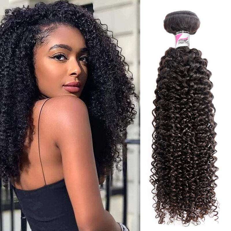 Brasileiro kinky curly bundles 100% virgem jerry onda feixes de cabelo humano remy onda mongol tecer cabelo humano pacotes para as mulheres
