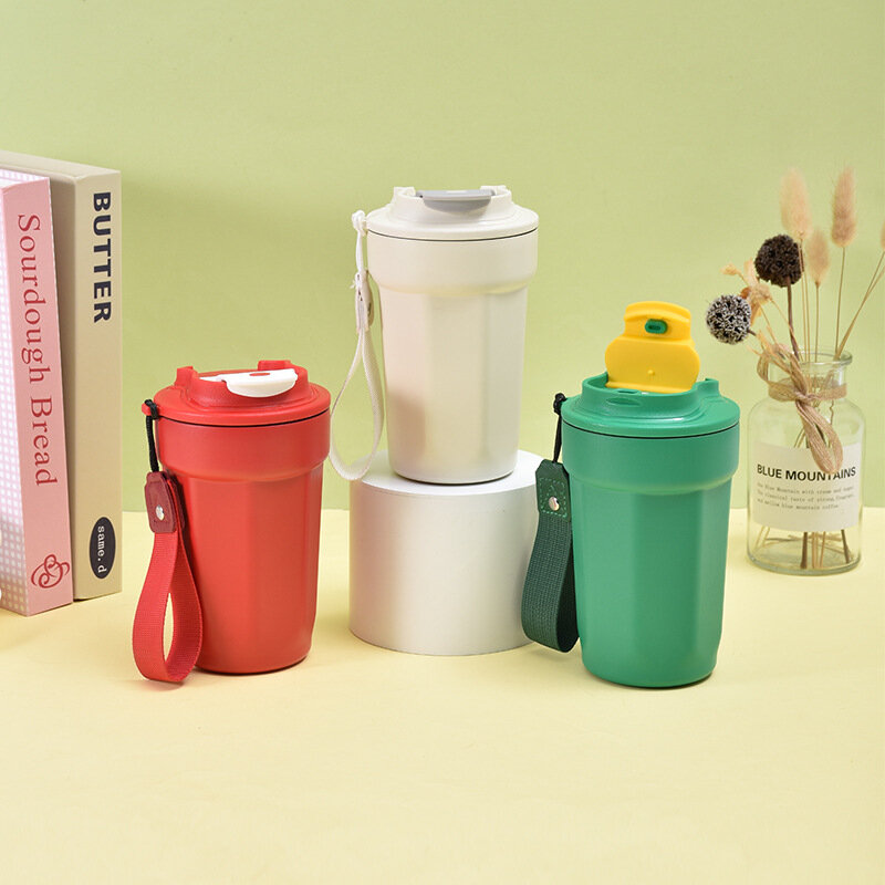 Stainless Steel Coffee Cup Travel Thermal Mug Leak-Proof Thermos Bottle Tea Coffee Mug Vacuum Flask Insulated Cups