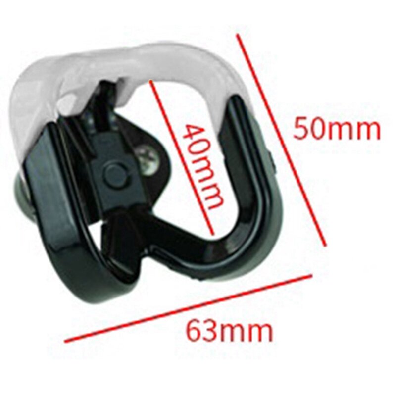 2X Electric Scooter Aluminum Bags Double Hook For Ninebot Max G30 Scooter Hanger Gadget Claw Red & White + Black