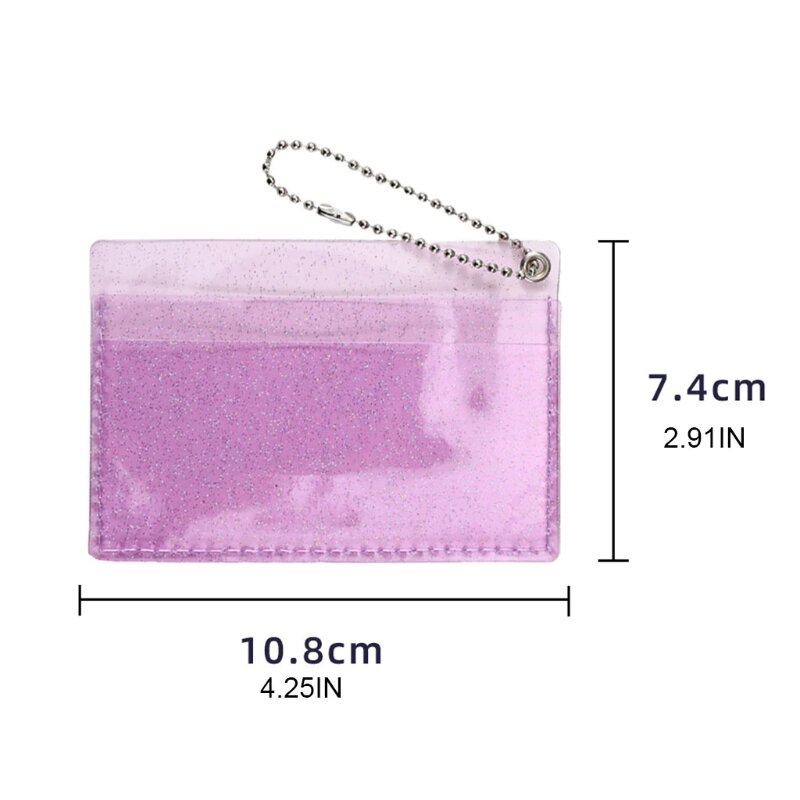 Transparent Women PVC Jelly Bag Mini Crossbody Bag Money Wallet Card Holder Clear Wallet