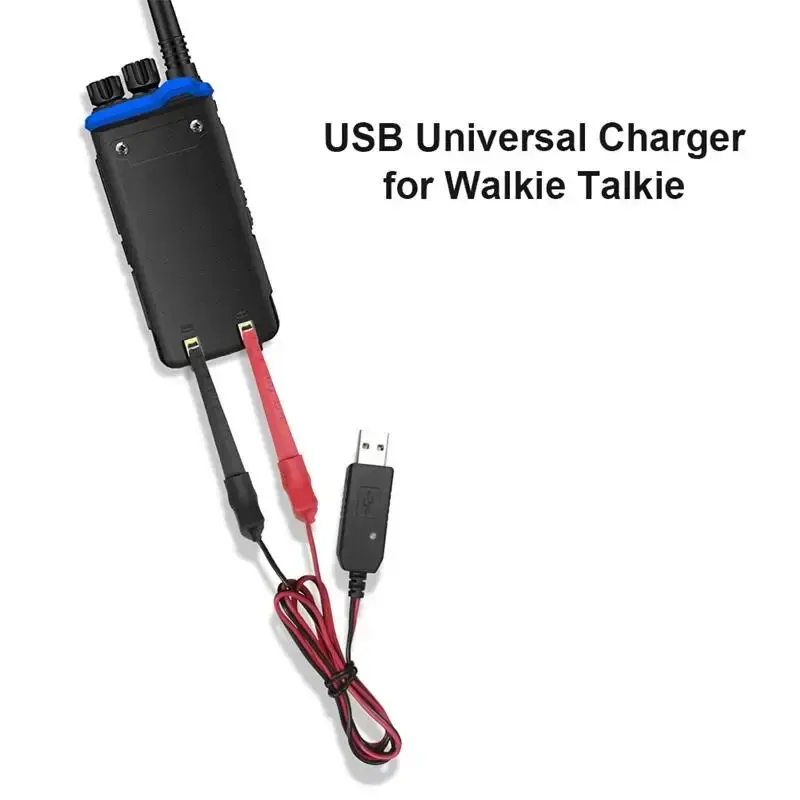 Câble de chargeur d'alimentation USB, connecteur de charge USB universel, dispositif de charge à clip, talkie perforé, interphone