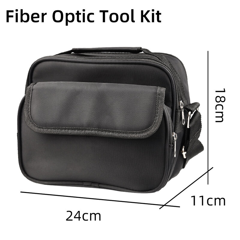 Kit de herramientas de fibra óptica, bolsa de almacenamiento de cuchillo de corte de fibra óptica, engrosada bolsa vacía, resistente al desgaste, instalación y mantenimiento