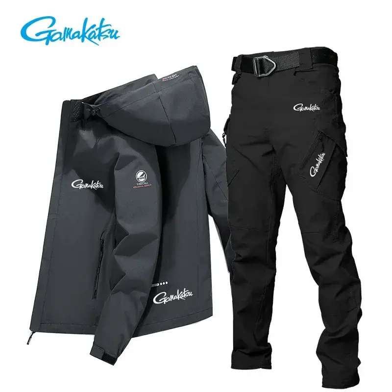 Outdoor Sports Pants, Loose Jackets, Charge Coat, Men's Fishing Set, New Trend, Autumn, 2023