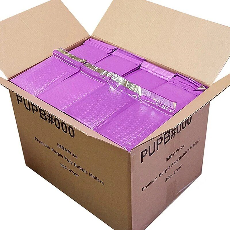 Hitam Hijau untuk pengiriman segel empuk ungu dan surat amplop tas gelembung hadiah kemasan 100 buah merah muda Padding
