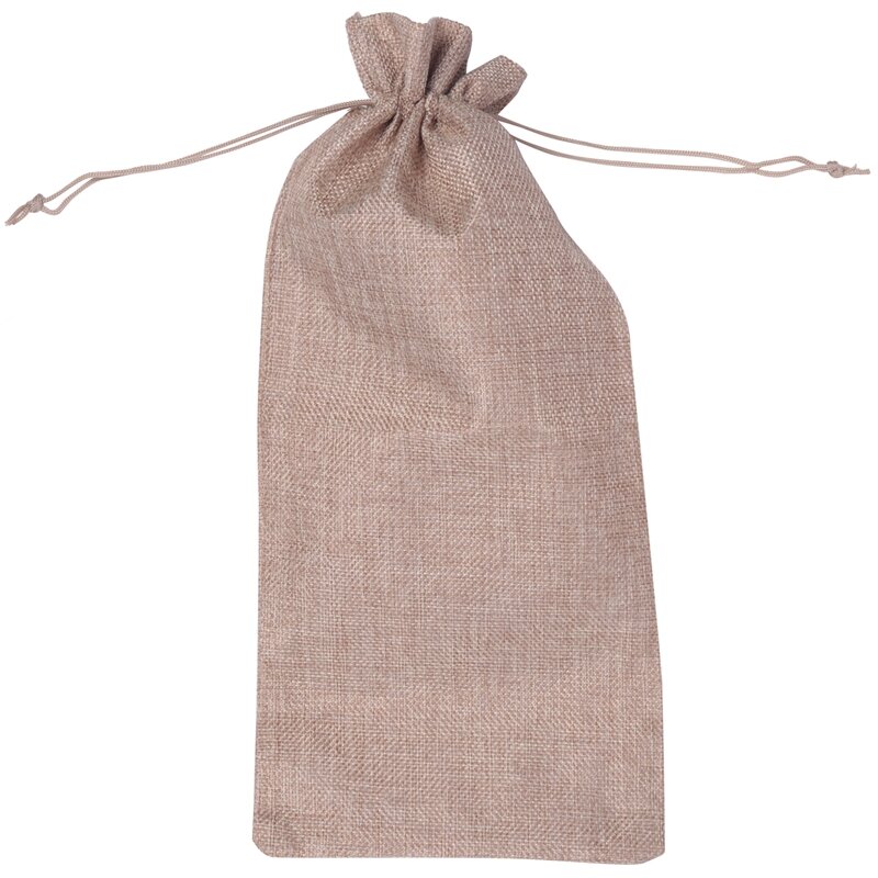 12 Pieces Burlap Wine Bags Jute Wine Bottle Bags With Drawstrings Reusable Wine Gift Bags With Tags For Party Blind Tasting Birt