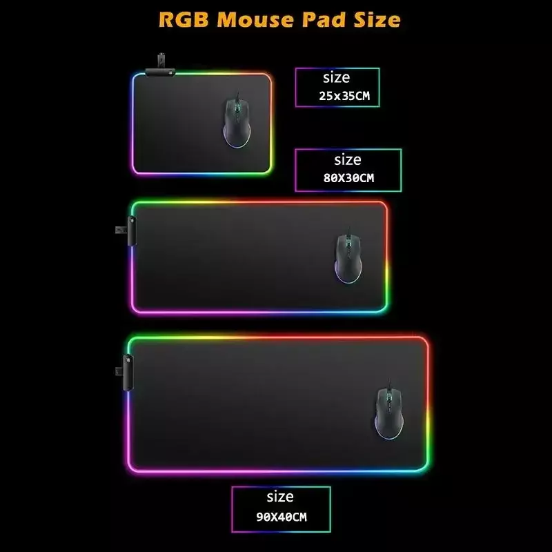 RGB Tiguan-防水マウスパッド,ゲーム速度,キーボードパッド,拡張可能なカーペット,ゲーム用