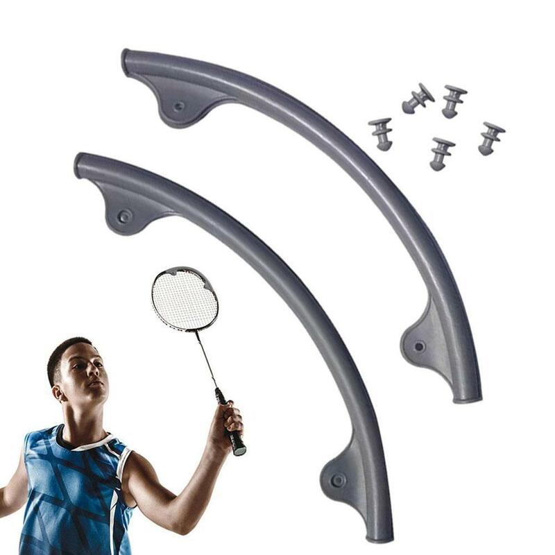 Em forma de U Shock-Absorbing Badminton Racket Protector, Melhor Desempenho, Frame Frontal, Cabeça, Curvo Proteção Manga