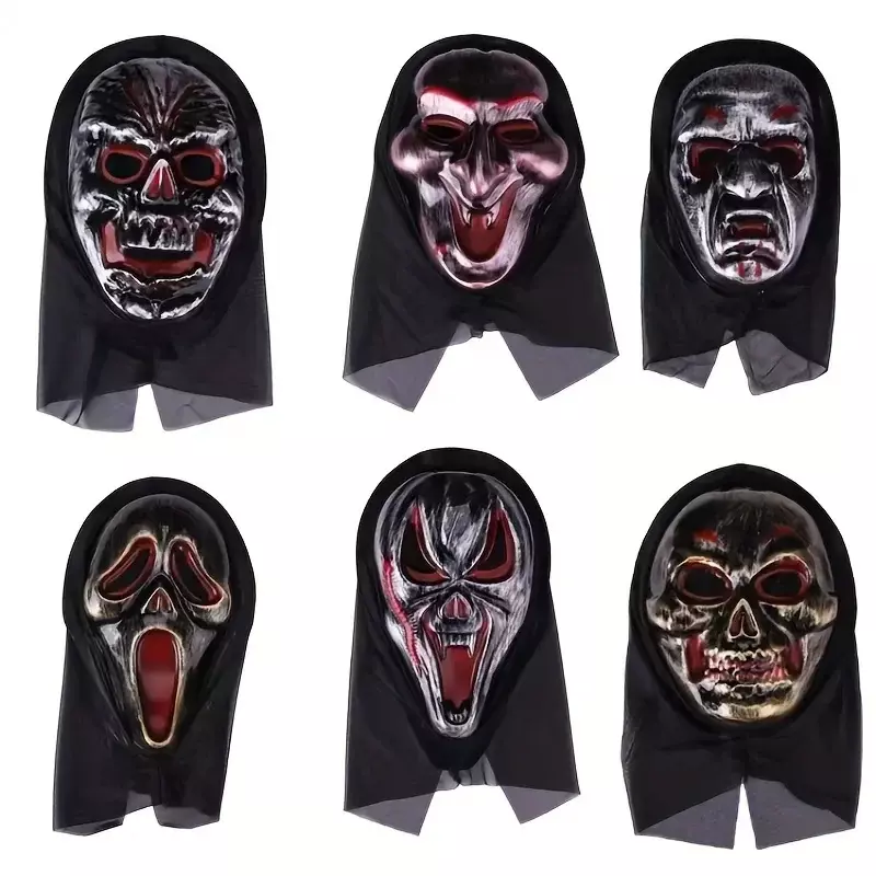 1pcs Halloween Mask Adult Child Reaper Monolithic Horror Ghost Mask Grimace Festival Mask