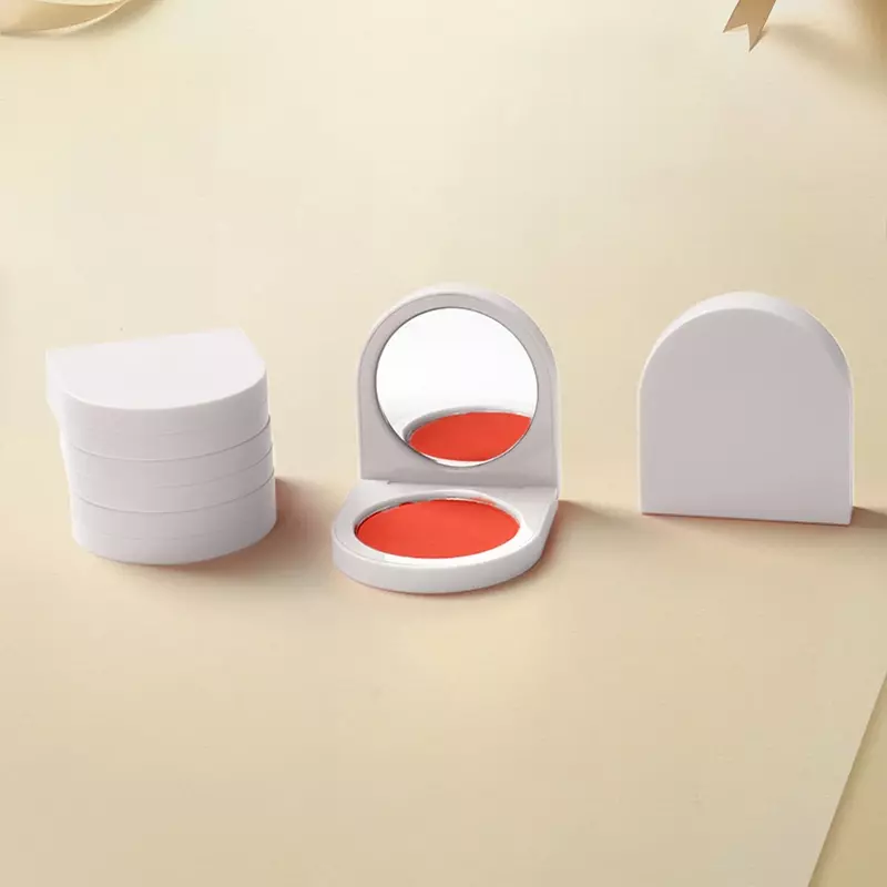 8-Color Private Label Blush Powder Custom Bulk Cute Cheek Blusher White Tube Single Color Rouge Powdering Pigment Face Makeup