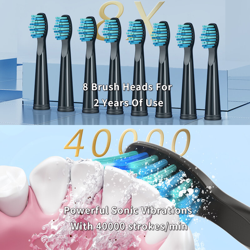 Seago Sonic Электрический Зубная щётка электрическая зубная щетка USB Перезаряжаемые взрослых Водонепроницаемый ультра sonic Автоматическая 5 Режим с Футляр Чехол