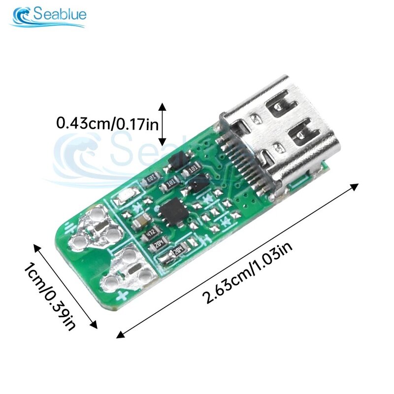โมดูลบอร์ดทริกเกอร์แบบชาร์จเร็ว28V/36V/48V USB-C 10A PD3.1บอร์ดล่อโมดูลเพิ่มพลัง USB Type-C