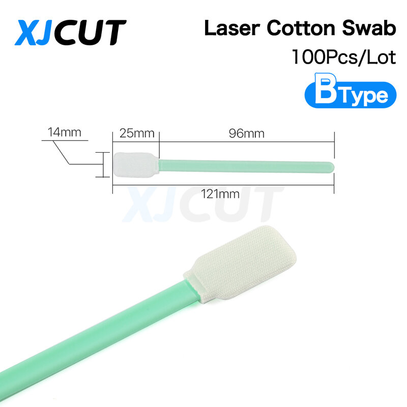 XJCUT-bastoncillo de algodón no tejido a prueba de polvo para lentes de enfoque limpio y ventanas protectoras, tamaño de 100 unids/lote, 160mm, 121mm, 100mm, 70mm