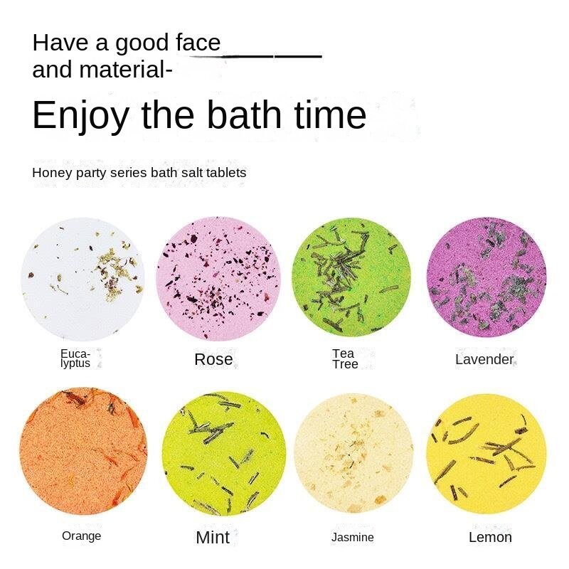 Aromaterapia Óleo Essencial Shower Piece, Bath Shower Steamer, Fragrância De Banho, Peças De Sal De Banho, 8 Pcs