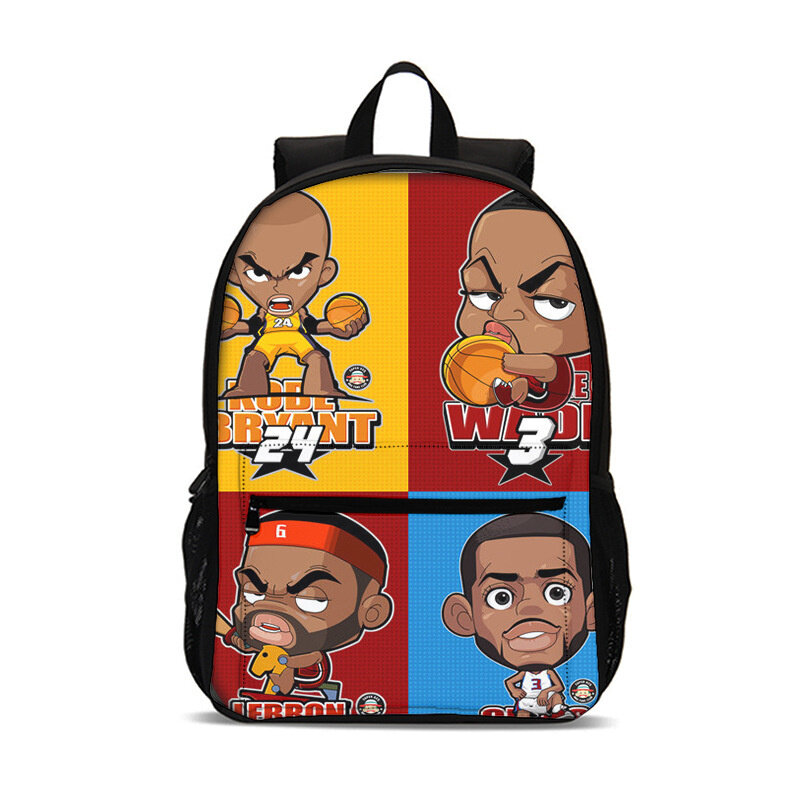Баскетбольный рюкзак с карикатурой, вместительная школьная сумка, школьная сумка, Детская Мужская Дорожная сумка Y2k для женщин