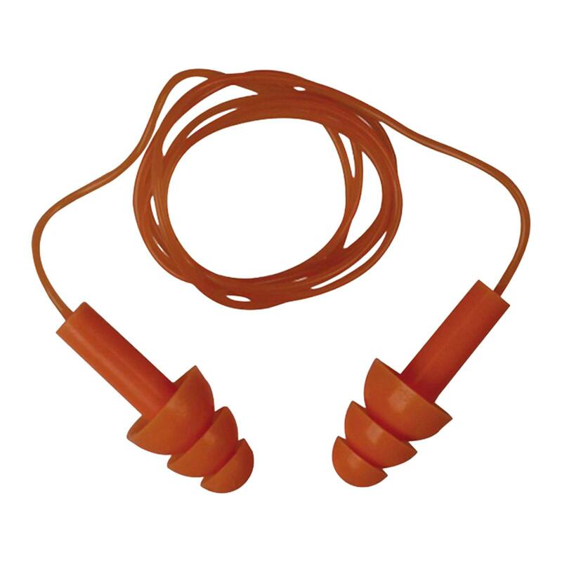 Tampões de silicone com cordão Proteção auditiva confortável Tampões com fio macio Tampões para concentração de estudo