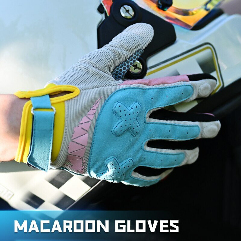 Motorcycle Gloves Touch Screen Men Women MTB Bike Gloves Running Fitness Gym Riding Motorcycle Bicycle Gloves Macaron Color