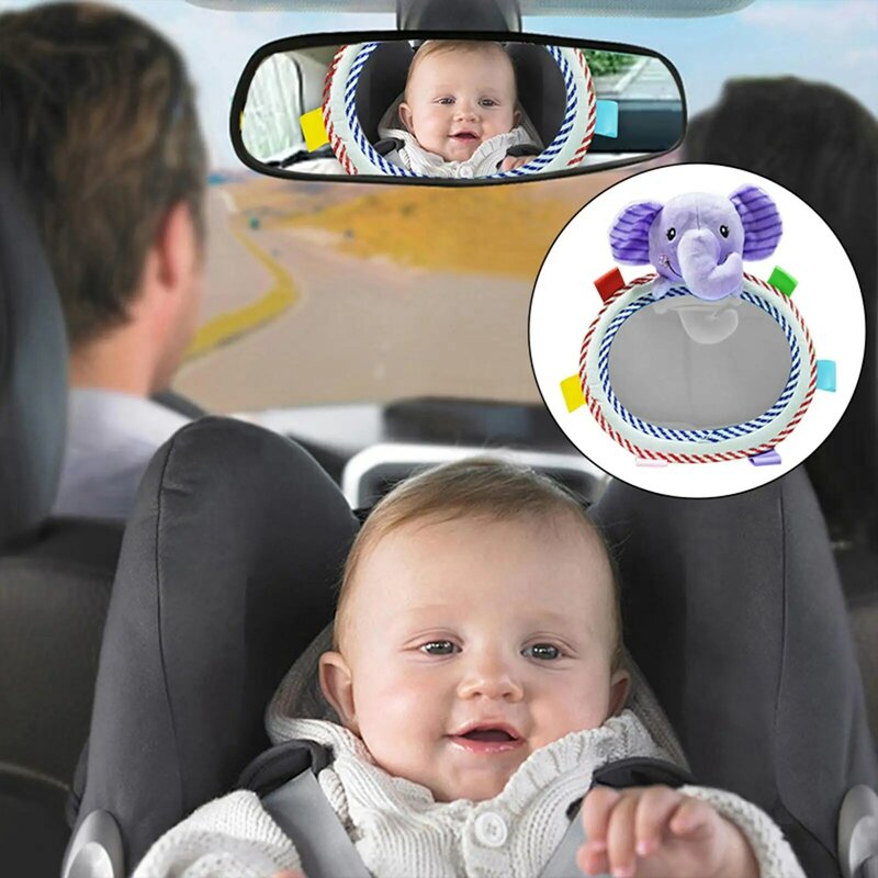 Espejo retrovisor para asiento trasero de coche, espejo de bebé para respaldo de coche, visión fácil