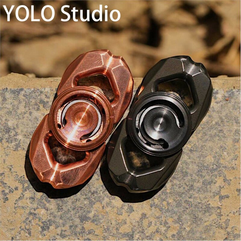 YOLO Studio-Toupie gyroscopique du bout des doigts pour adultes, jouet en métal