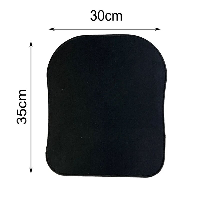 3Pcs Strong Adhesion Mat No Layering No Glue Black Mobile Table Mat For Thermomix Tm5 TM6