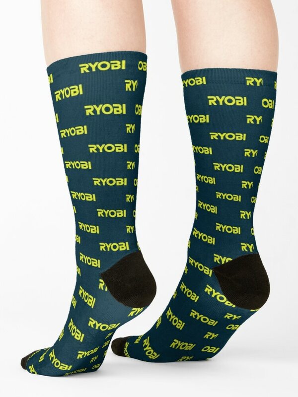 Kaus kaki LOGO TOOLS-RYOBI POWER desainer grosir kaus kaki golf Pria Wanita