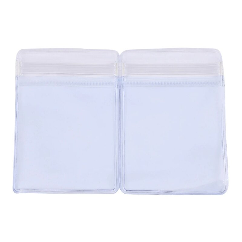 50Pc 6X4Cm Rits Sluiting Tassen Doorzichtige Tas Hersluitbare Plastic Kleine Zakjes