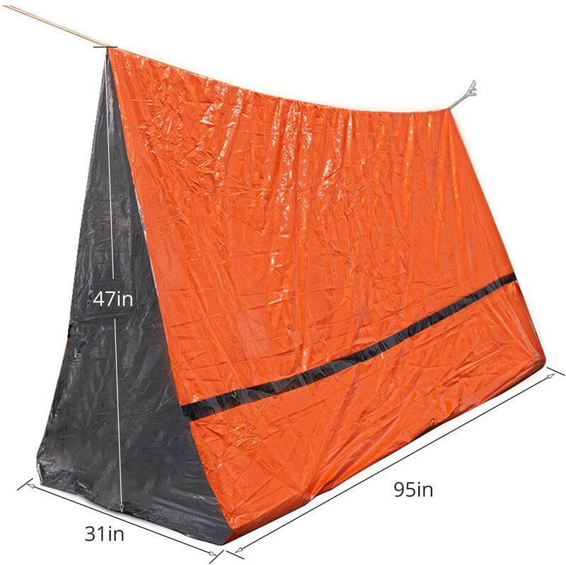 야외 비상 서바이벌 쉘터 텐트, 2 인용 비상 텐트, 비상 서바이벌 텐트로 사용 가능