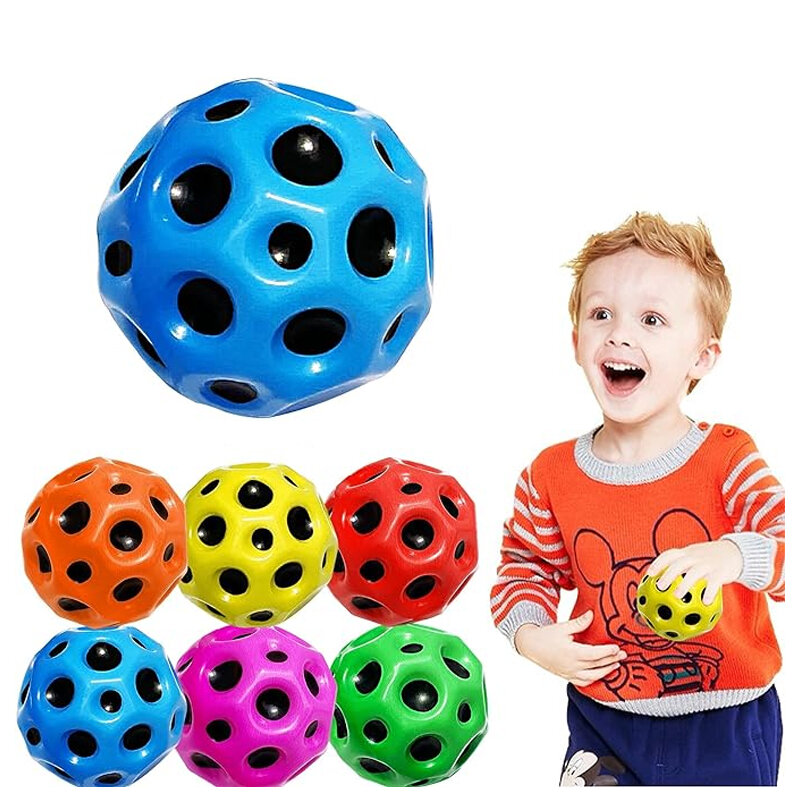 Bola gravitasi anak-anak dalam ruangan luar ruangan permainan mainan olahraga PU bola pantul karet antigravitasi bola pantul tinggi ekstrim 66mm