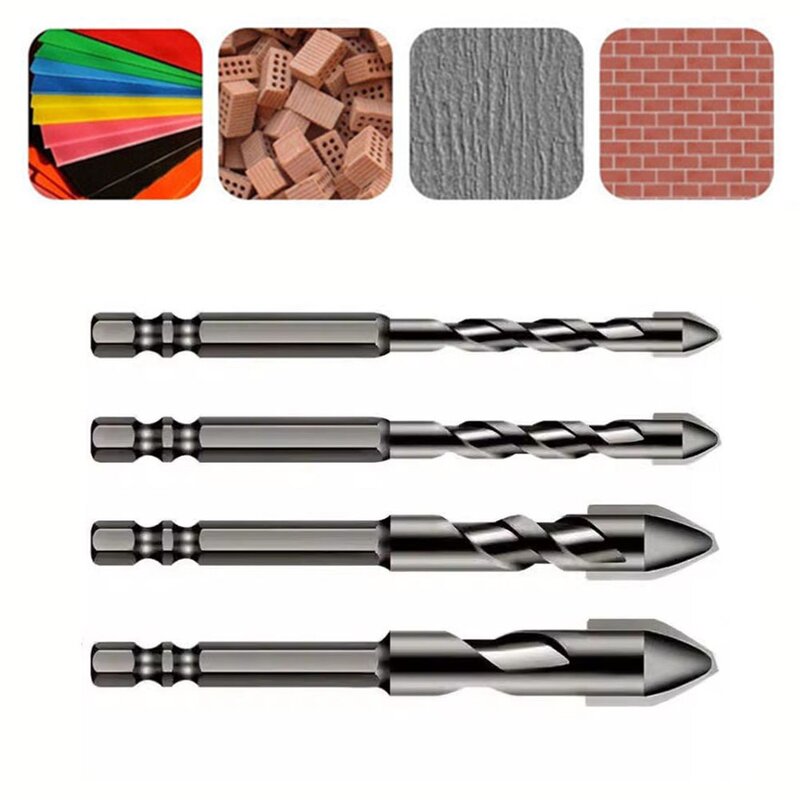 Multifunction Drill Bit Eccentric Drill Crooked Head For Drilling Tile 6-12mm Professional Drill Bits