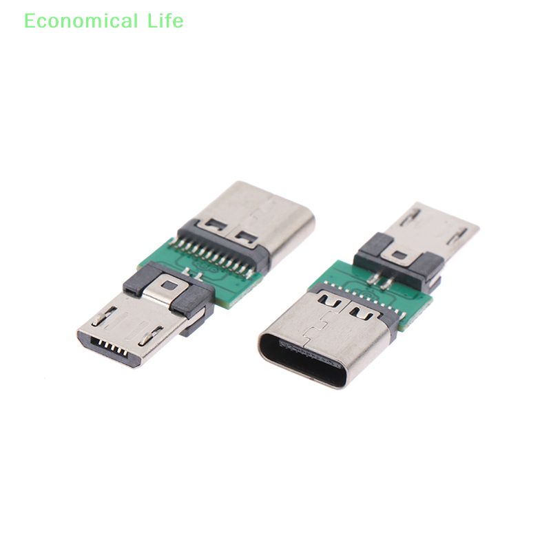 Adaptor pengisi daya USB Tipe C, adaptor pengisi daya USB Tipe C betina Ke mikro USB jantan