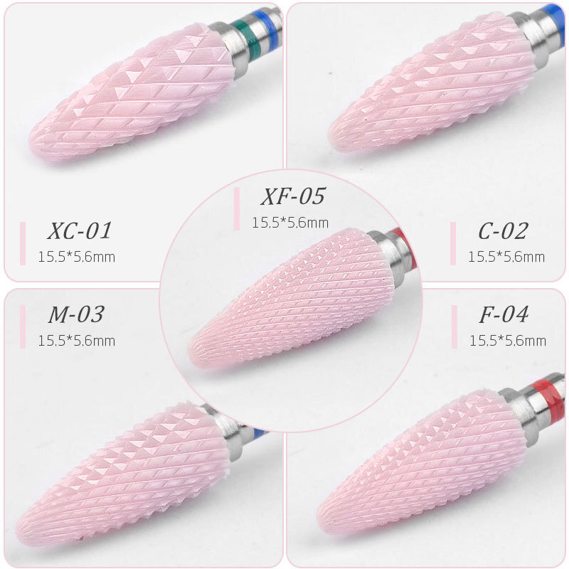 Ceramic Nail Drill Bits Rotary Cutter Clean Apparatus for Manicure Nail Milling Machine Accessories Remove Nail Gel To